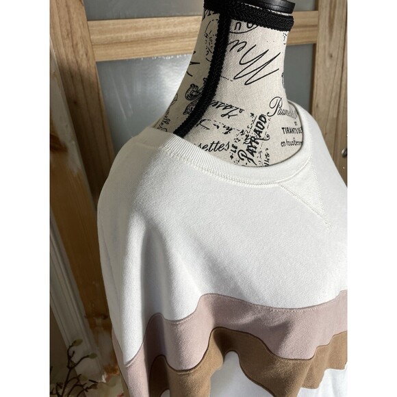 Abercrombie & Fitch Women’s Size Medium Color Block Pullover Sweatshirt - Picture 4 of 7